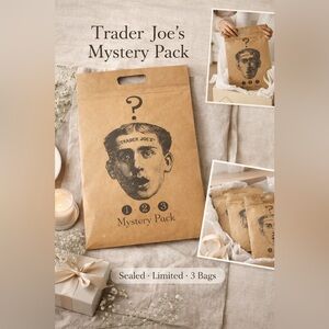 Trader Joe’s Mystery Bags 3-Pack Sealed NWT Rare Surprise Gift